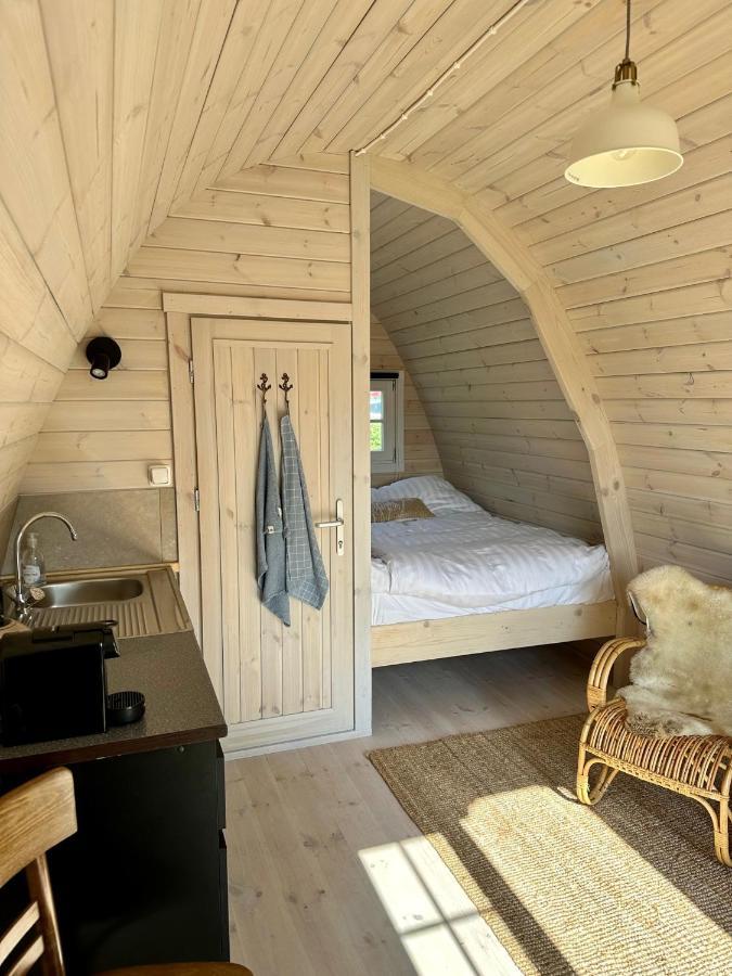 Lodge, Een Super Knus Tiny House, Nabij Vaarwater En Haven! Belt-Schutsloot Bagian luar foto